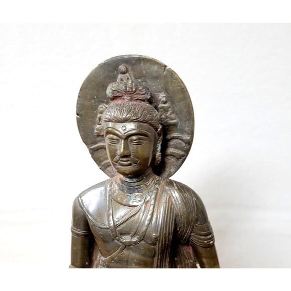 Standing bodhisattva Maitreya the future Buddha, India 19th/20th century - Picture 8 of 15